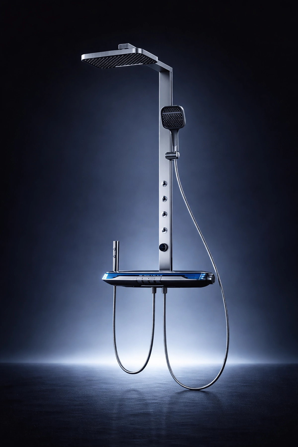 Colonne de douche digitale gun métal Rolexia